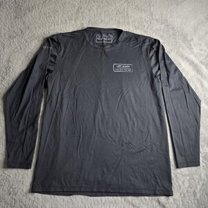 Anetik Premium Performance Shirt Mens Large Black Long Sleeve Stretch Athleisure